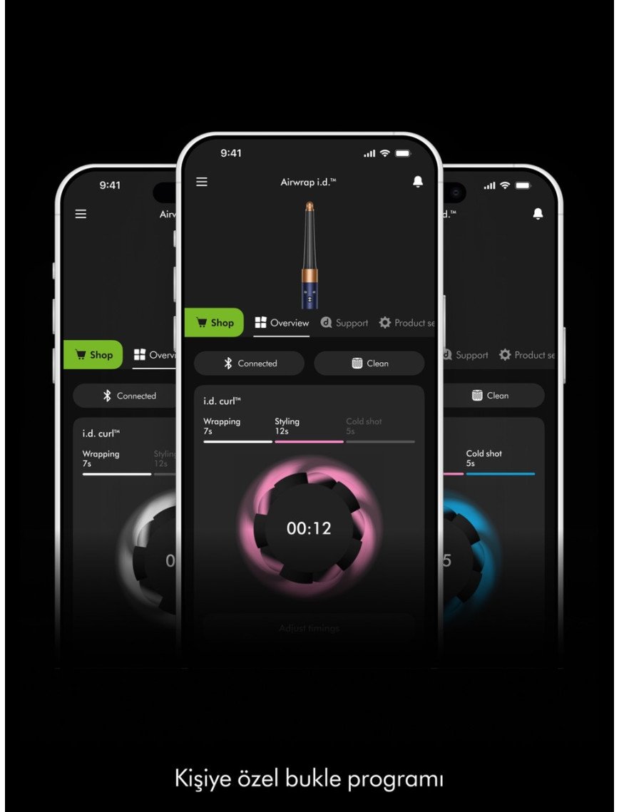 Dyson Airwrap I.d.™ Saç Şekillendirme ve Kurutma Seti (Prusya Mavisi/parlak Bakır)