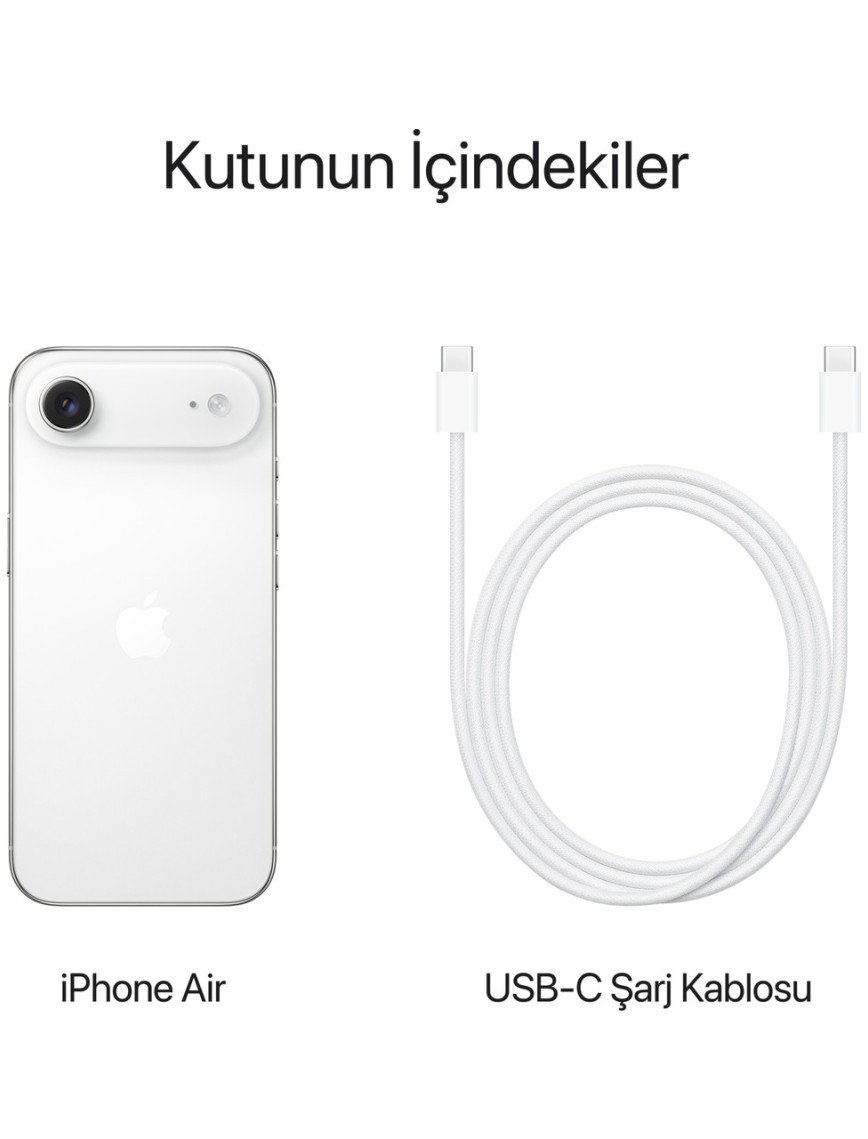 Apple iPhone Air 256 GB Pamuk Beyazı